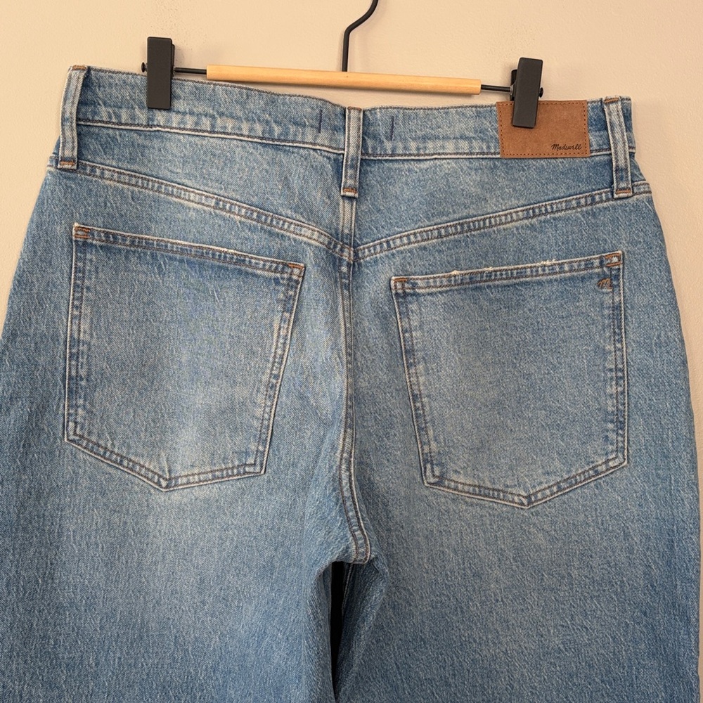 Madewell The Perfect Vintage Wide‎ Leg Jean Size 30P Blue Denim - Picture 3 of 13